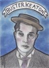 ACEO Dixon 12 Buster Keaton Portrait Art