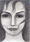 21 Angry Lady Graphite Pencil Drawing
