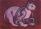 22 Celtic Knot Cat Design Art Card