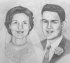 wedding anniversary pencil portrait from picture 