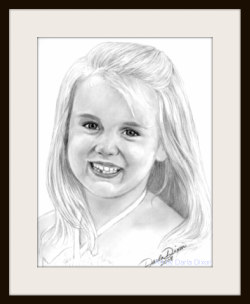 girl pencil portrait graphite drawing sketch