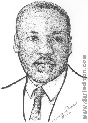 martin luther king jr pen portrait MLK